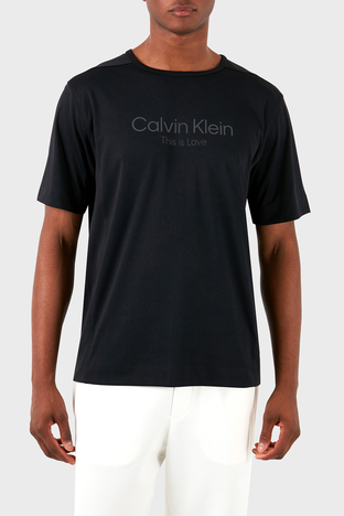 Calvin Klein - Calvin Klein Regular Fit Bisiklet Yaka 00GMS3K117BAE Erkek T Shirt 00GMS3K117 BAE SİYAH