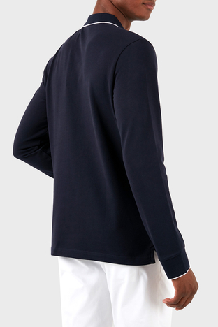 Calvin Klein - Calvin Klein Regular Fit Uzun Kollu K10K112753CHW Erkek Polo Yaka T Shirt K10K112753 CHW LACİVERT (1)
