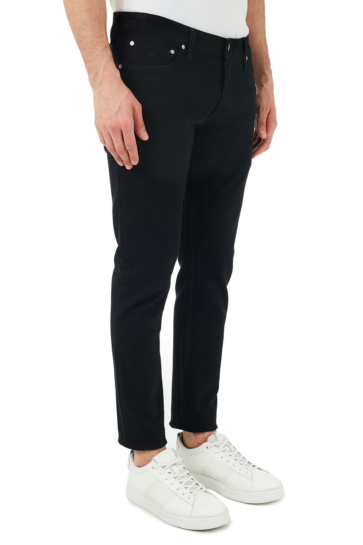 Calvin Klein Slim Fit Pamuklu Jeans Erkek Kot Pantolon K10K107008 1BY SİYAH
