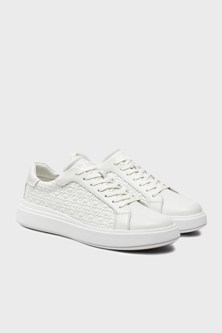 Calvin Klein - Calvin Klein Sneaker HM0HM014980LB Erkek Ayakkabı HM0HM01498 0LB BEYAZ (1)