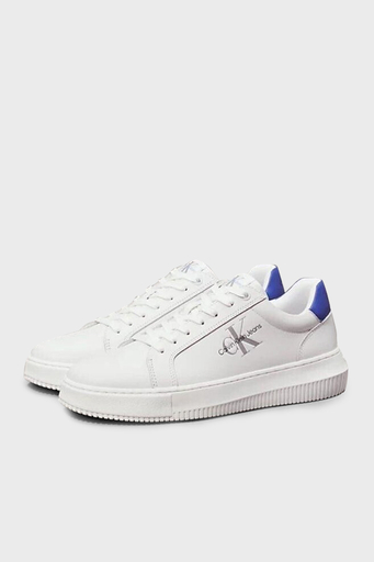 Calvin Klein Sneaker YM0YM0068101S Erkek Ayakkabı YM0YM00681 01S BEYAZ-MAVİ