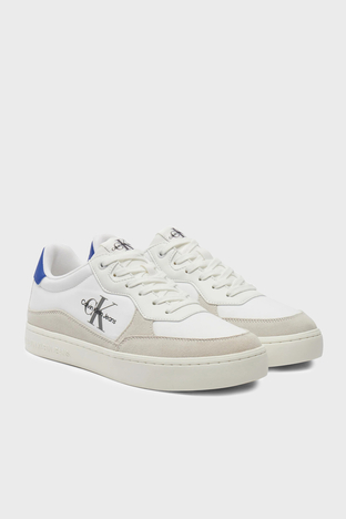 Calvin Klein - Calvin Klein Sneaker YM0YM0103301S Erkek Ayakkabı YM0YM01033 01S BEYAZ-MAVİ (1)