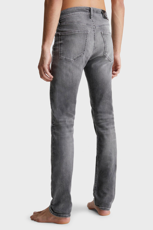 Calvin Klein - Calvin Klein Streç Pamuklu Düşük Bel Skinny Fit Dar Paça Jeans Erkek Pantolon J30J322838 1BZ GRİ (1)