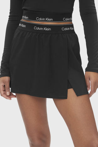 Calvin Klein - Calvin Klein Turbo-Dry Yüksek Bel Spor Şort 00GWS4T901BAE Bayan Etek 00GWS4T901 BAE SİYAH (1)