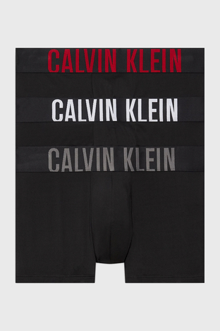 Calvin Klein - Calvin Klein Yumuşak Dokulu 3 Pack 000NB3775AMEZ Erkek Boxer 000NB3775A MEZ SİYAH
