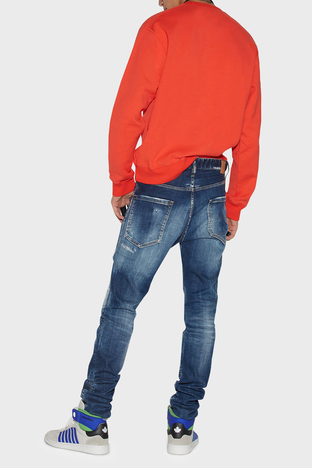 Dsquared2 - Dsquared2 Pamuklu Normal Bel Slim Fit Cool Guy Jeans Erkek Kot Pantolon S74LB1266 S30342 470 LACİVERT (1)