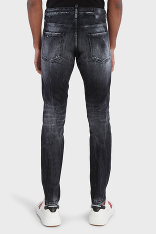 Dsquared2 - Dsquared2 Pamuklu Skinny Fit Dar Paça Jeans Erkek Kot Pantolon S71LB1376 S30890 900 FÜME (1)