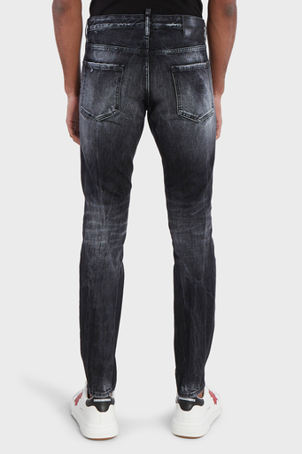 Dsquared2 Pamuklu Skinny Fit Dar Paça Jeans Erkek Kot Pantolon S71LB1376 S30890 900 FÜME