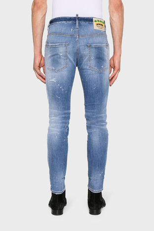 Dsquared2 - Dsquared2 Streç Pamuklu Skinny Fit Jeans Erkek Kot Pantolon S71LB1362 S30789 470 LACİVERT (1)