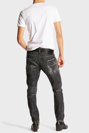 Dsquared2 - Dsquared2 Streç Pamuklu Skinny Fit Jeans Erkek Kot Pantolon S71LB1380 S30357 900 FÜME (1)