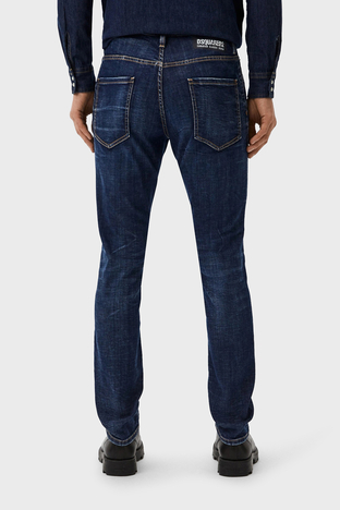 Dsquared2 - Dsquared2 Streç Pamuklu Skinny Fit Jeans Erkek Kot Pantolon S74LB1467 S30342 470 LACİVERT (1)