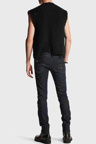 Dsquared2 - Dsquared2 Streç Pamuklu Slim Fit Jeans Erkek Kot Pantolon S79LA007 3S30342 470 LACİVERT (1)