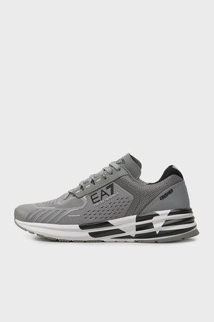 Ea7 - EA7 Bağcıklı Logolu Sneaker Unisex Ayakkabı X8X094 XK239 T531 GRİ (1)