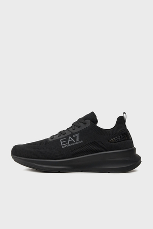 Ea7 - EA7 Bağcıklı Logolu Sneaker Unisex Ayakkabı X8X149 XK349 T776 SİYAH (1)