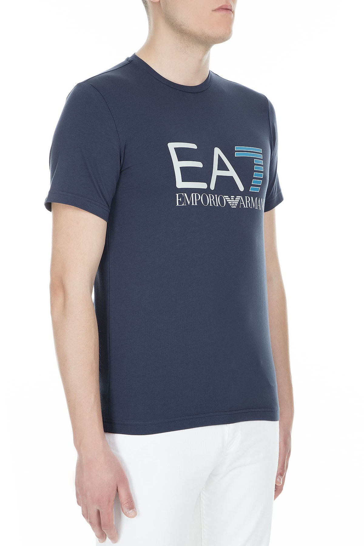 EA7 Erkek T Shirt 3GPT01 PJ03Z 1554 LACİVERT
