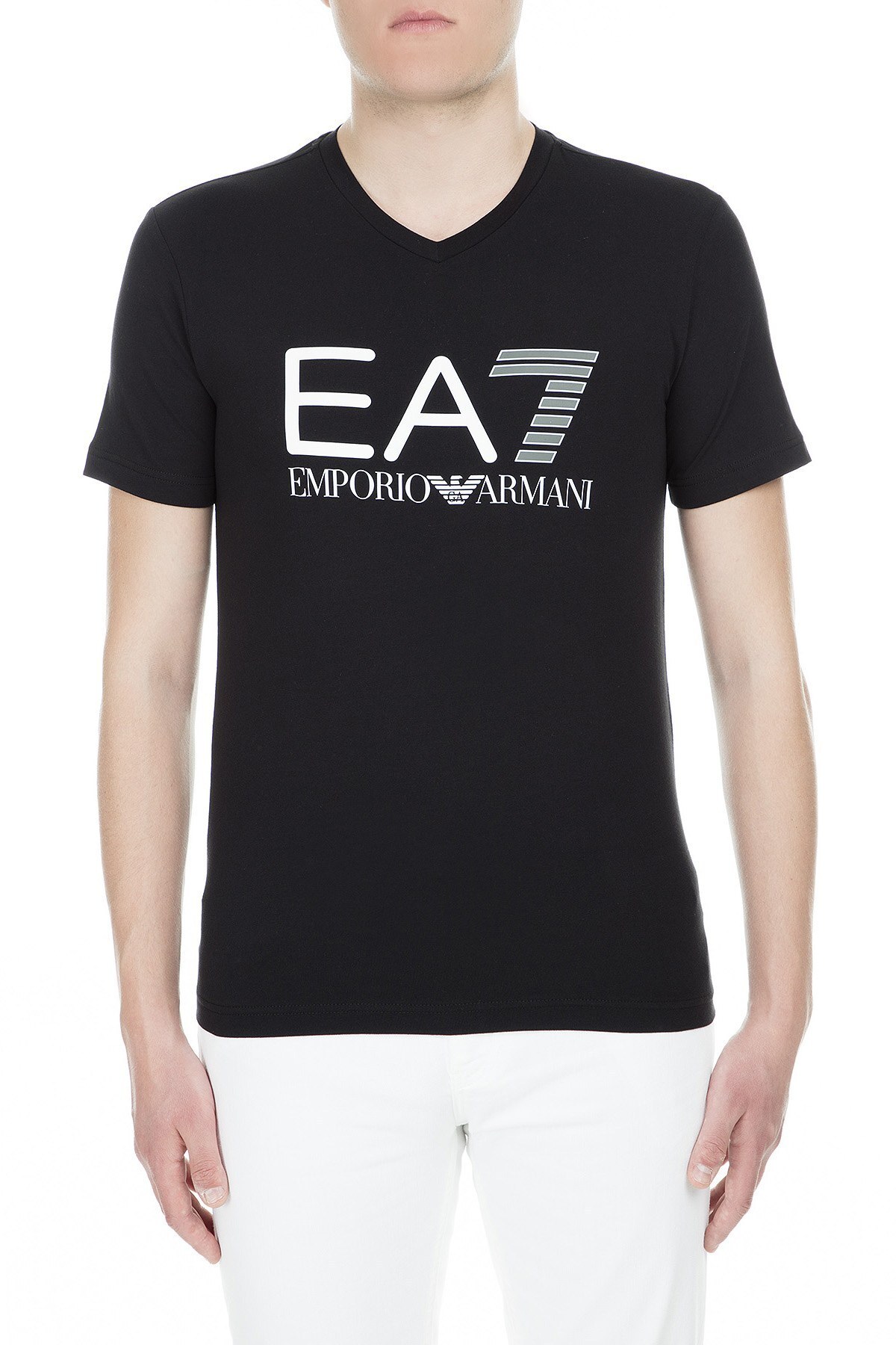 EA7 Erkek T Shirt 3GPT02 PJ03Z 1200 SİYAH