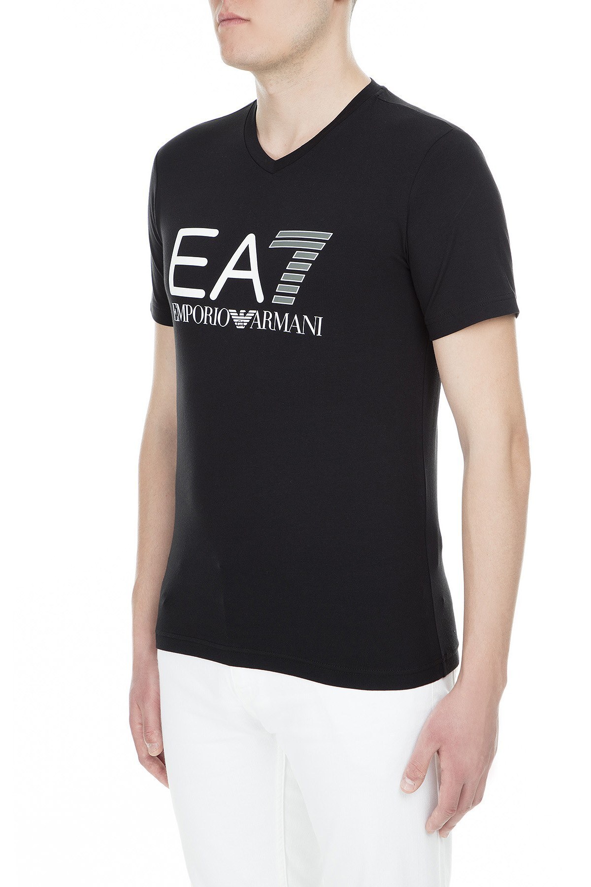 EA7 Erkek T Shirt 3GPT02 PJ03Z 1200 SİYAH