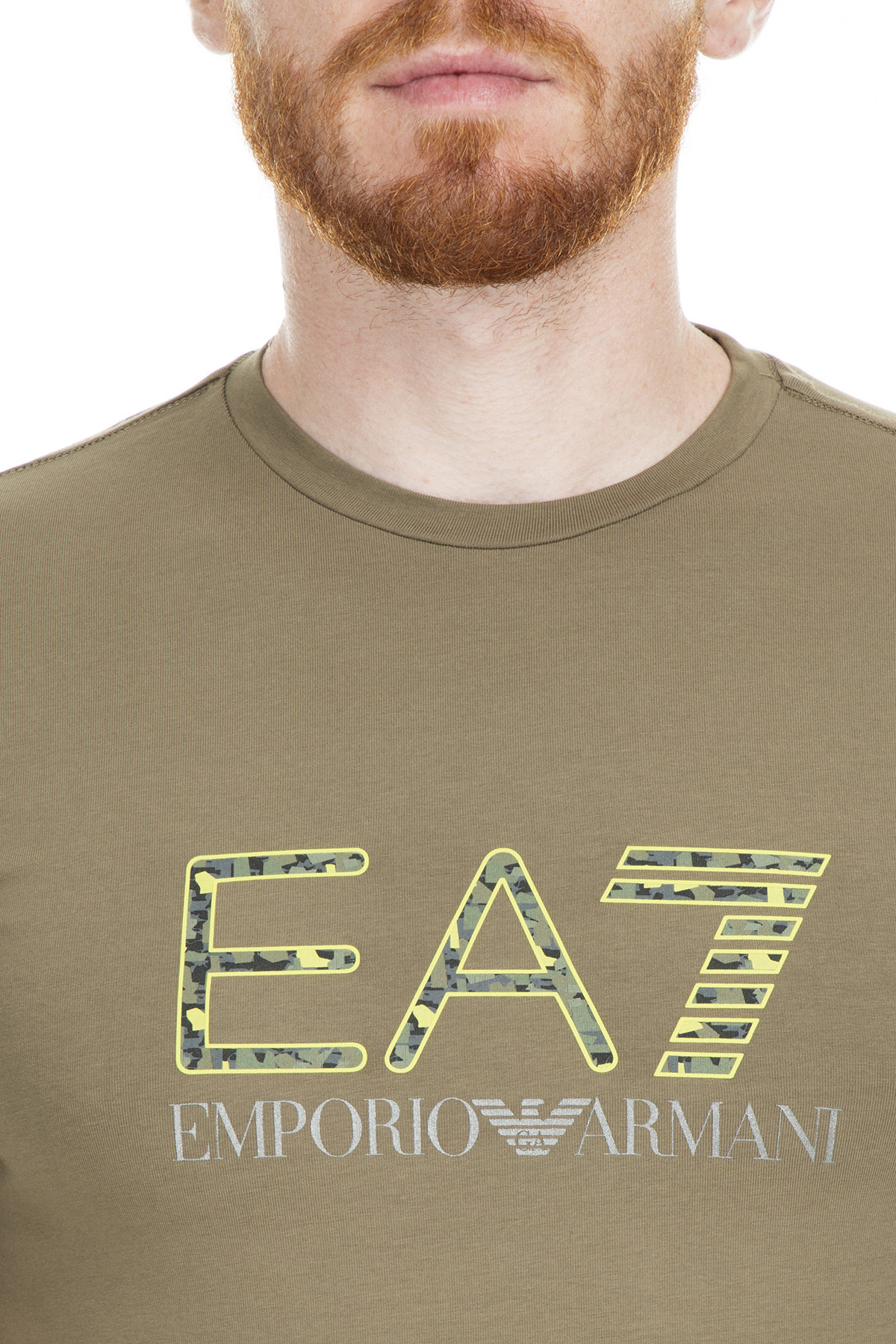 EA7 Erkek T Shirt 3GPT18 PJP6Z 1851 HAKİ