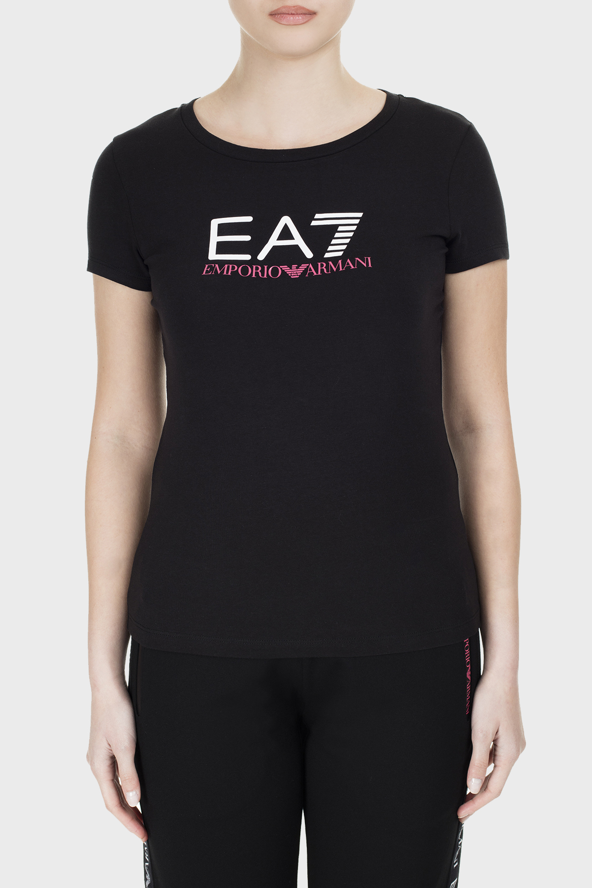 EA7 Bayan T Shirt S 3GTT62 TJ12Z 1200 SİYAH