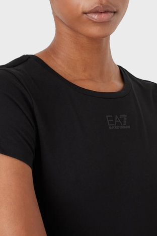 Ea7 - EA7 Logolu Pamuklu Regular Fit Bayan T Shirt 6LTT18 TJJLZ 1200 SİYAH (1)