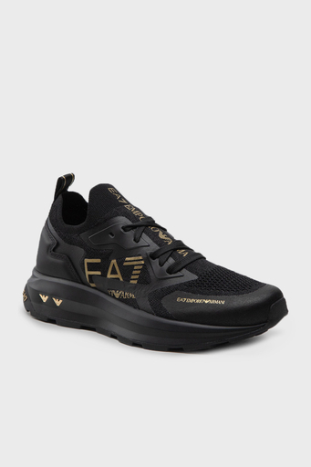 EA7 Logolu Sneaker Unisex Ayakkabı X8X113 XK269 M701 SİYAH
