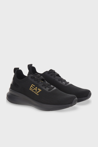 EA7 Logolu Sneaker Unisex Ayakkabı X8X149 XK349 T775 SİYAH