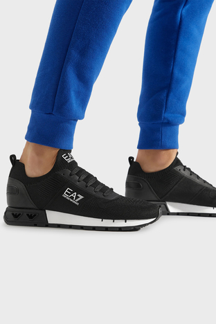 Ea7 - EA7 Logolu Sneaker Unisex Ayakkabı X8X171 XK373 N181 SİYAH-BEYAZ (1)