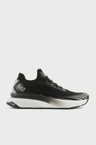 EA7 - EA7 Logolu Sneaker Unisex Ayakkabı X8X176 XK377 N763 SİYAH-BEYAZ