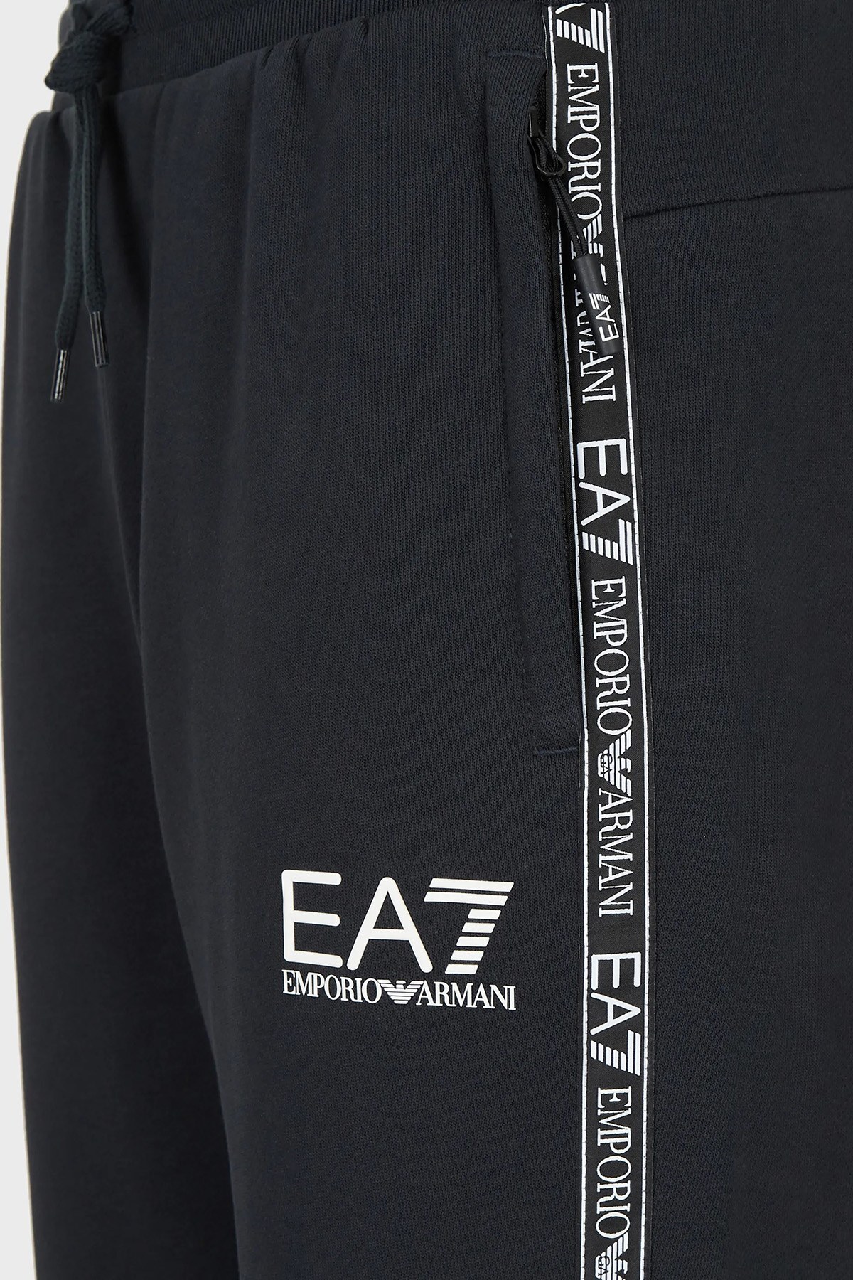 EA7 Marka Logolu Belden Bağlamalı Cepli Pamuklu Erkek Pantolon 6KPP61 PJ07Z 1578 LACİVERT