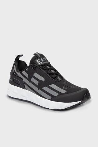 Ea7 - EA7 Marka Logolu Sneaker Unisex Ayakkabı X8X033 XCC52 N629 SİYAH-GÜMÜŞ (1)