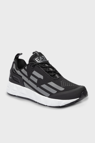 Ea7 - EA7 Logolu Sneaker Unisex Ayakkabı X8X033 XCC52 N629 SİYAH-GÜMÜŞ (1)