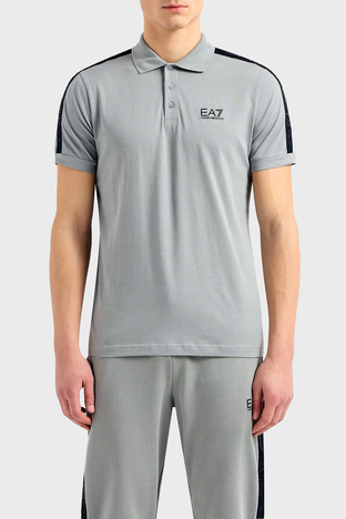 Ea7 - EA7 Pamuklu Regular Fit Erkek Polo Yaka T Shirt 3DPF23 PJ02Z 0923 GRİ