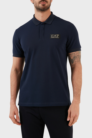Ea7 - EA7 Pamuklu Slim Fit Düğmeli Erkek Polo T Shirt 3RPF01 PJ5AZ 1554 LACİVERT