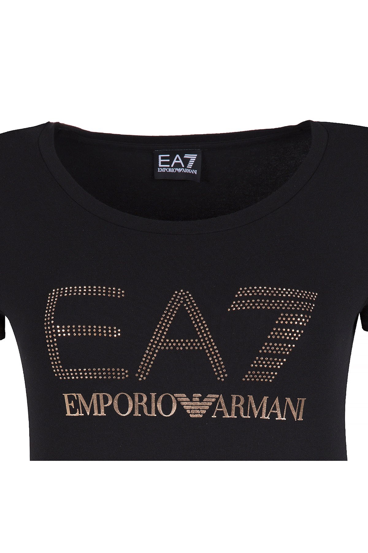 EA7 T SHIRT Kadın T Shirt 6YTT37 TJ12Z 1200 SİYAH