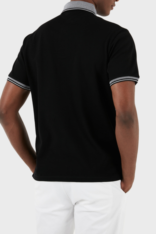 Emporio Armani - Emporio Armani % 100 Pamuk Regular Fit Erkek Polo Yaka T Shirt 3D1FM5 1JTKZ 0071 SİYAH (1)