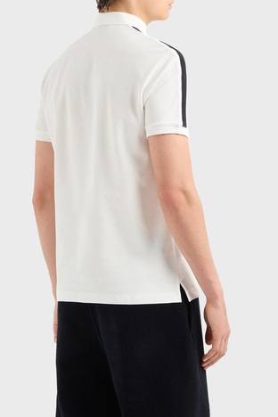 Emporio Armani - Emporio Armani % 100 Pamuk Slim Fit Erkek Polo Yaka T Shirt 6D1F81 1JCYZ 0101 BEYAZ (1)