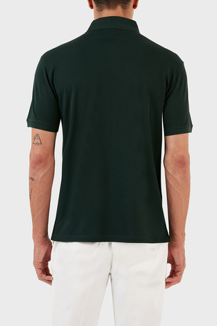 Emporio Armani - Emporio Armani % 100 Pamuk Slim Fit Erkek Polo Yaka T Shirt 8N1FAL 1JTKZ 0590 HAKİ (1)