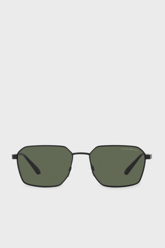 Emporio Armani Dikdörtgen Güneş Erkek Gözlük 0EA2140 300171 57 Mat Siyah-Koyu Yeşil