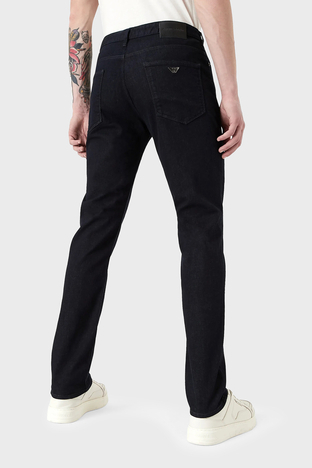 Emporio Armani - Emporio Armani J06 Pamuklu Düşük Bel Slim Fit Jeans Erkek Kot Pantolon 8N1J06 1G19Z 0941 LACİVERT (1)