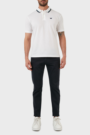Emporio Armani - Emporio Armani J06 Pamuklu Normal Bel Slim Fit Dar Paça Jeans Erkek Kot Pantolon 3L1J06 1N4RZ 0920 LACİVERT