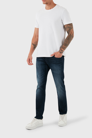 Emporio Armani - Emporio Armani J06 Slim Fit Düşük Bel Jeans Erkek Kot Pantolon 8N1J06 1D16Z 0942 LACİVERT (1)