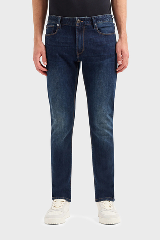 Emporio Armani - Emporio Armani J06 Slim Fit Vintage Effect Comfort Jeans Erkek Kot Pantolon 6R1J06 1DRHZ 0941 LACİVERT (1)