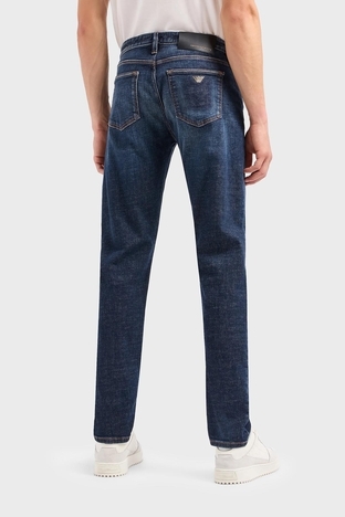 Emporio Armani - Emporio Armani J75 Düşük Bel Slim Fit Streç Jeans Erkek Kot Pantolon 6R1J75 1D24Z 0942 LACİVERT (1)