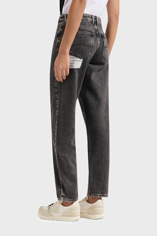 Emporio Armani - Emporio Armani J90 Vintage Slim Fit Boru Paça Jeans Bayan Kot Pantolon 3D2J90 2DV5Z 0005 ANTRASİT (1)