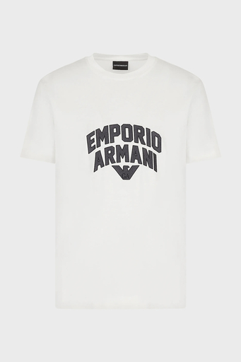 Emporio Armani Logolu Bisiklet Yaka Pamuklu Regular Fit Erkek T