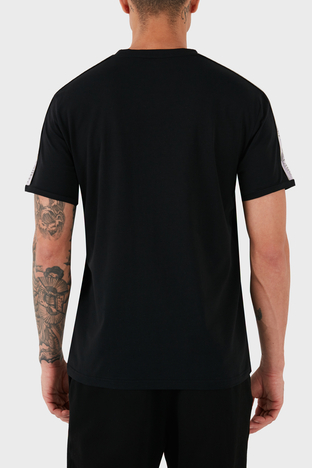 Emporio Armani - Emporio Armani Logolu Streç Pamuklu Regular Fit Bisiklet Yaka Erkek T Shirt 111890 4R717 00020 SİYAH (1)