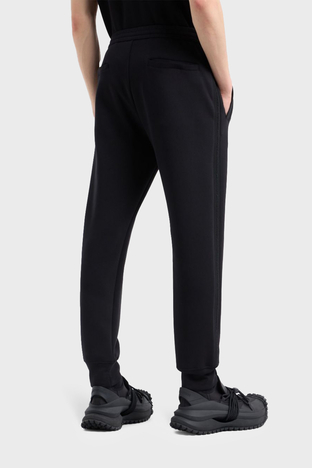 Emporio Armani - Emporio Armani Logolu Streç Pamuklu Regular Fit Jogger Spor Erkek Pantolon 6D1PK3 1JHSZ 0999 SİYAH (1)