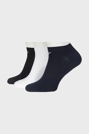 Emporio Armani - Emporio Armani Pamuklu 3 Pack Erkek Çorap 300038 CC134 00998 Beyaz-Siyah-Lacivert