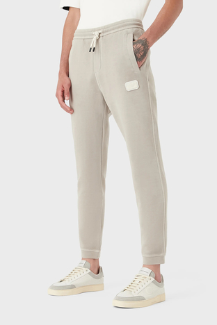Emporio Armani - Emporio Armani Pamuklu Belden Bağlamalı Slim Fit Cepli Jogger Erkek Pantolon 6L1P81 1JHSZ 0135 AÇIK BEJ