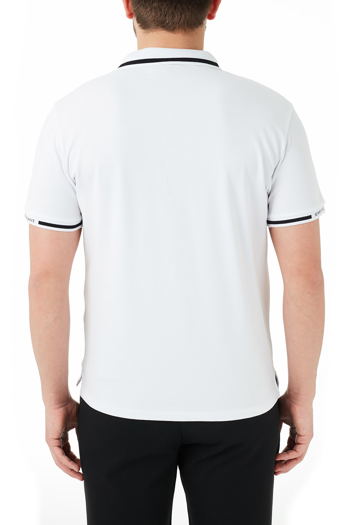 Emporio Armani Pamuklu Düğmeli T Shirt Erkek Polo 3K1FA4 1JPTZ 0176 BEYAZ